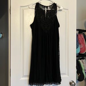Black Lace sleeveless dress